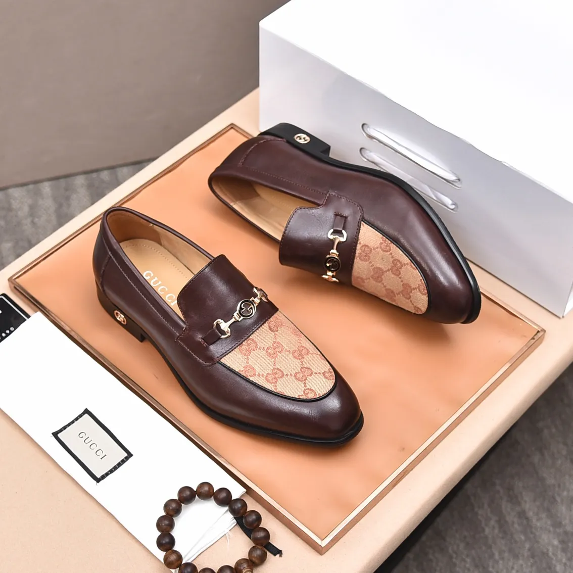 Men's shoes💰480📛📛Original (water-dyed cow lining) Gucci GUCCI official website formal shoes🌀 Italian🇮🇹imported cowhide➕top imported water-dyed cowhide lining💋Finely handmade original bottom, the real thing looks better when photographed in person Standard size 38-44